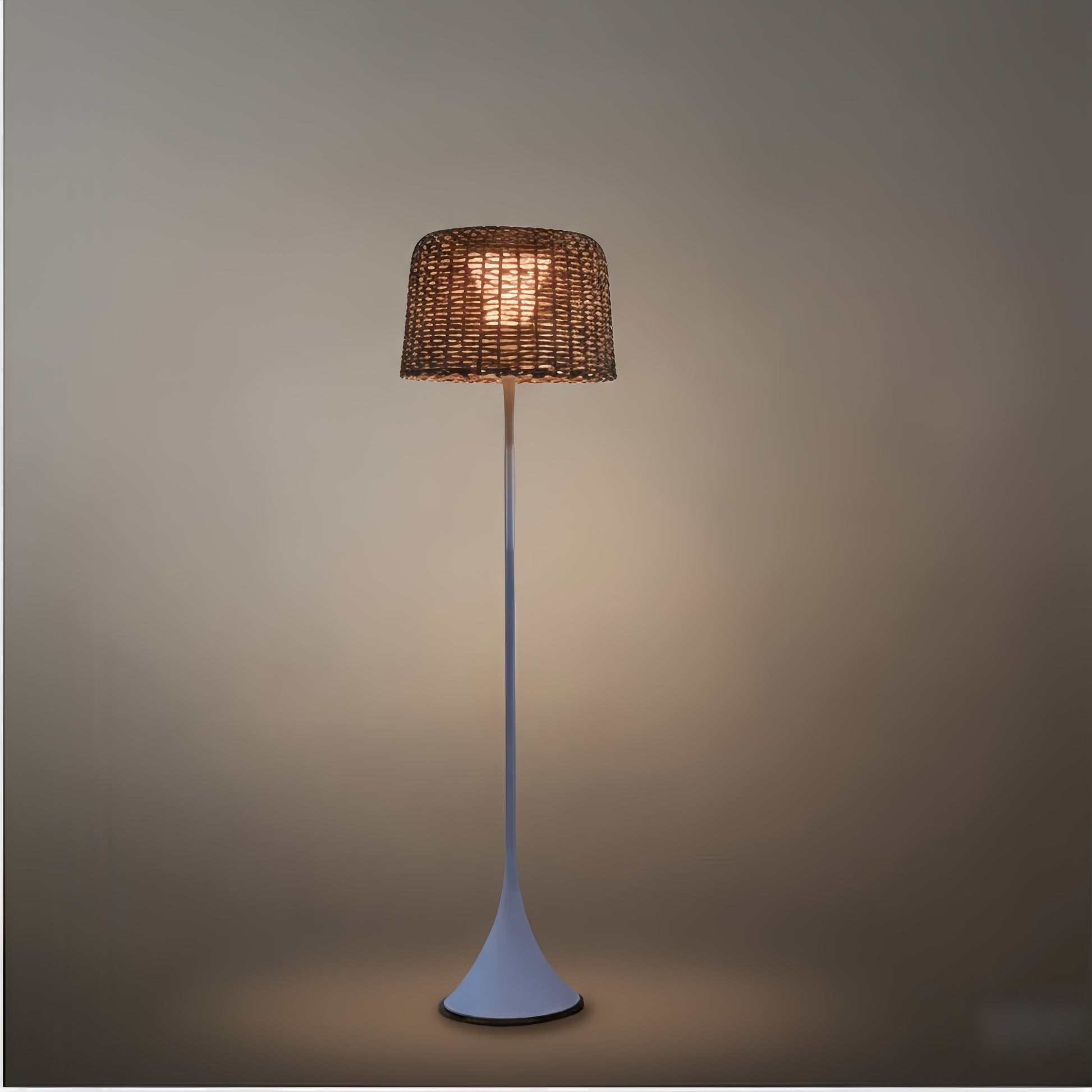  Solar Outdoor Floor Lamp – Black Metal Hooded Terrace