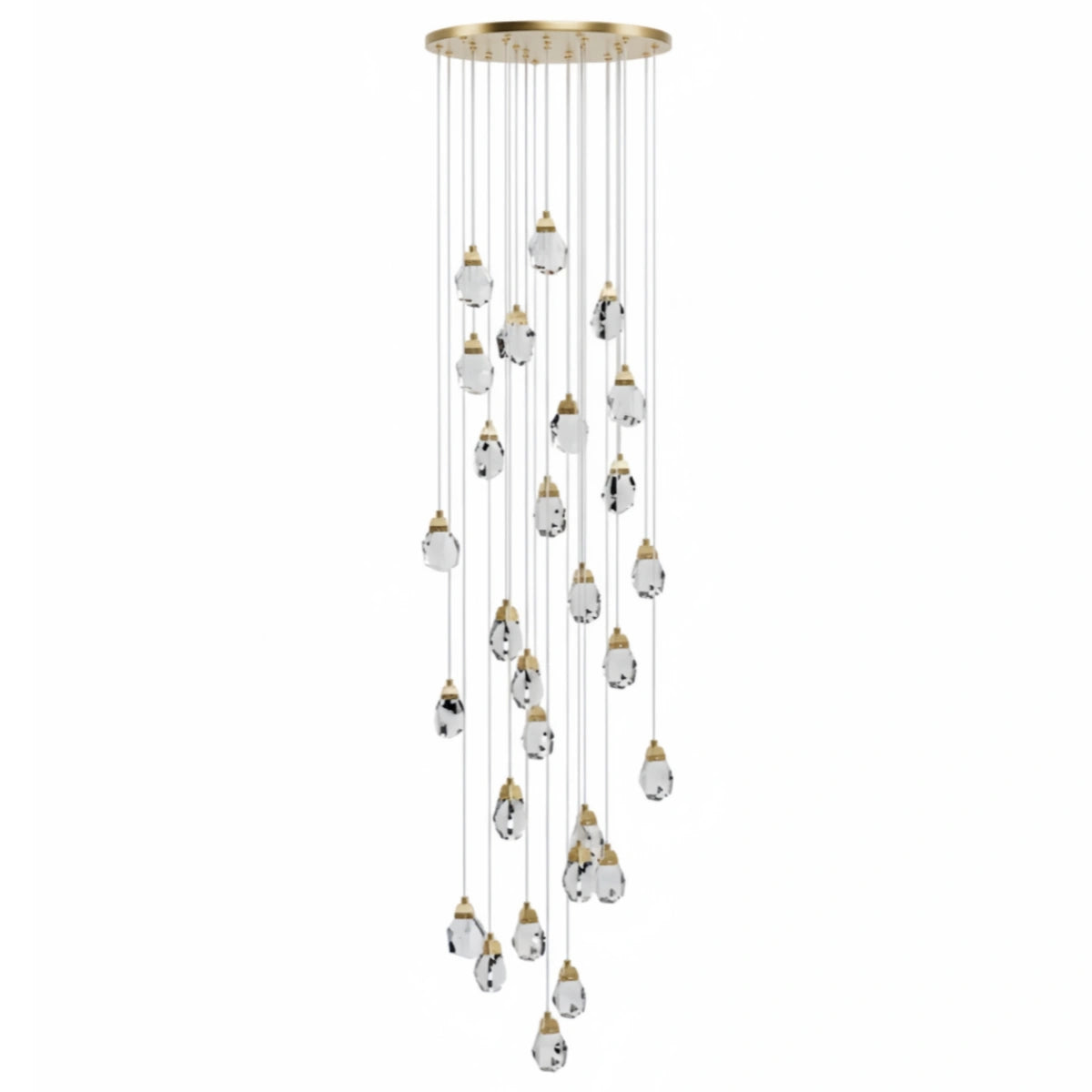 Luxury Crystal Chandelier - Shimmering Fixture for Dining Room & Grand Interiors