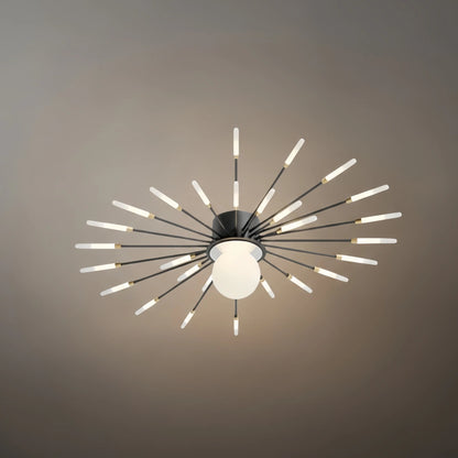 Nebula Modern Ceiling Light – Natural Curves Semi-Flush Mount Coastal Ambiance Ceiling Light