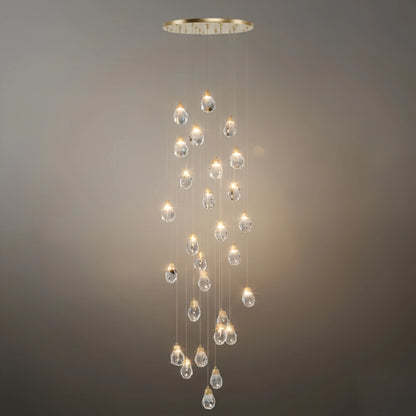 Luxury Crystal Chandelier - Shimmering Fixture for Dining Room & Grand Interiors