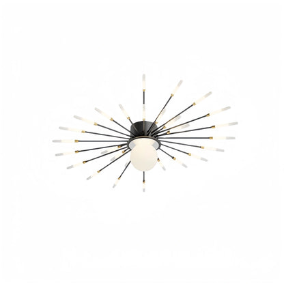 Nebula Modern Ceiling Light – Natural Curves Semi-Flush Mount Coastal Ambiance Ceiling Light