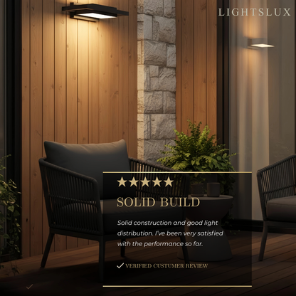 Arcato Modern Waterproof Wall Sconce, 2 Size,for Tarrace/Garden