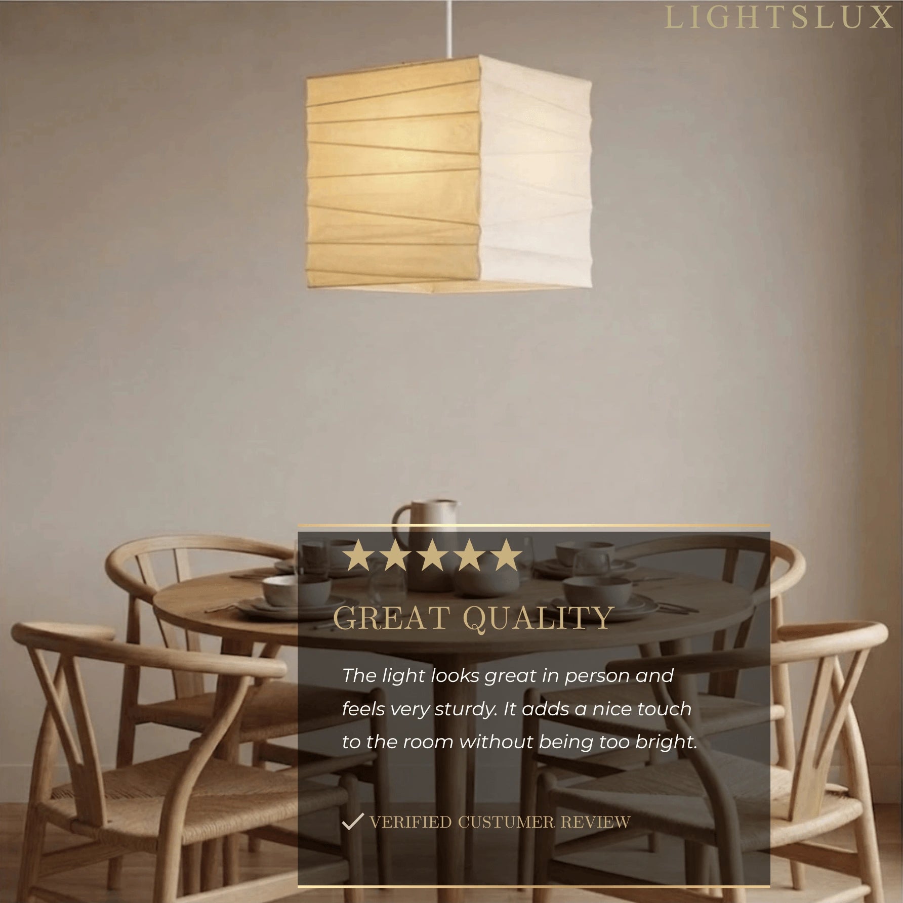 Zenno Wabi-sabi  Lantern Pendant Light——Ambient Light For Dining & Study