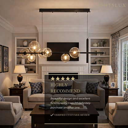 Nebula Minimalist Chandelier – Nordic Ceiling Light for Dining Room/KItchen Island