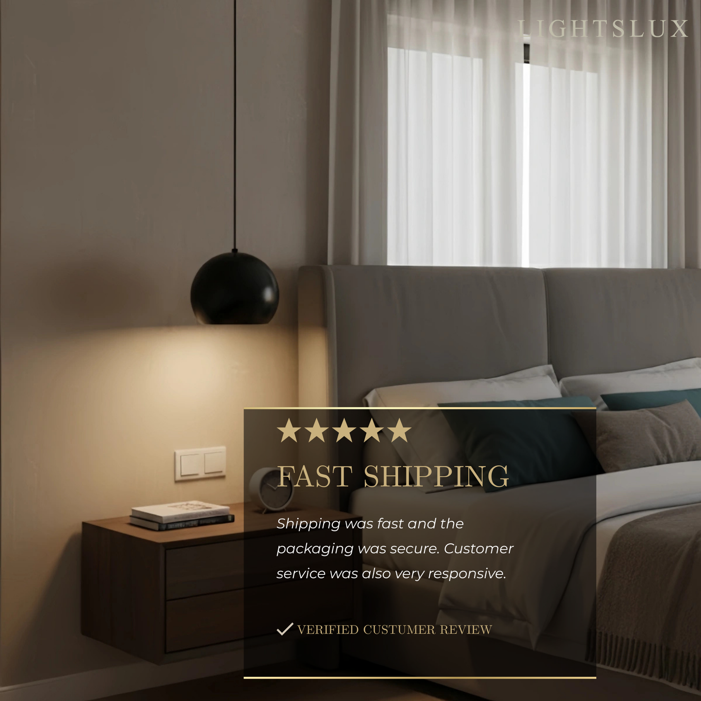 Excelis Modern Dome Pendant Light – Brushed Gold/Matte Black for Kitchen Island