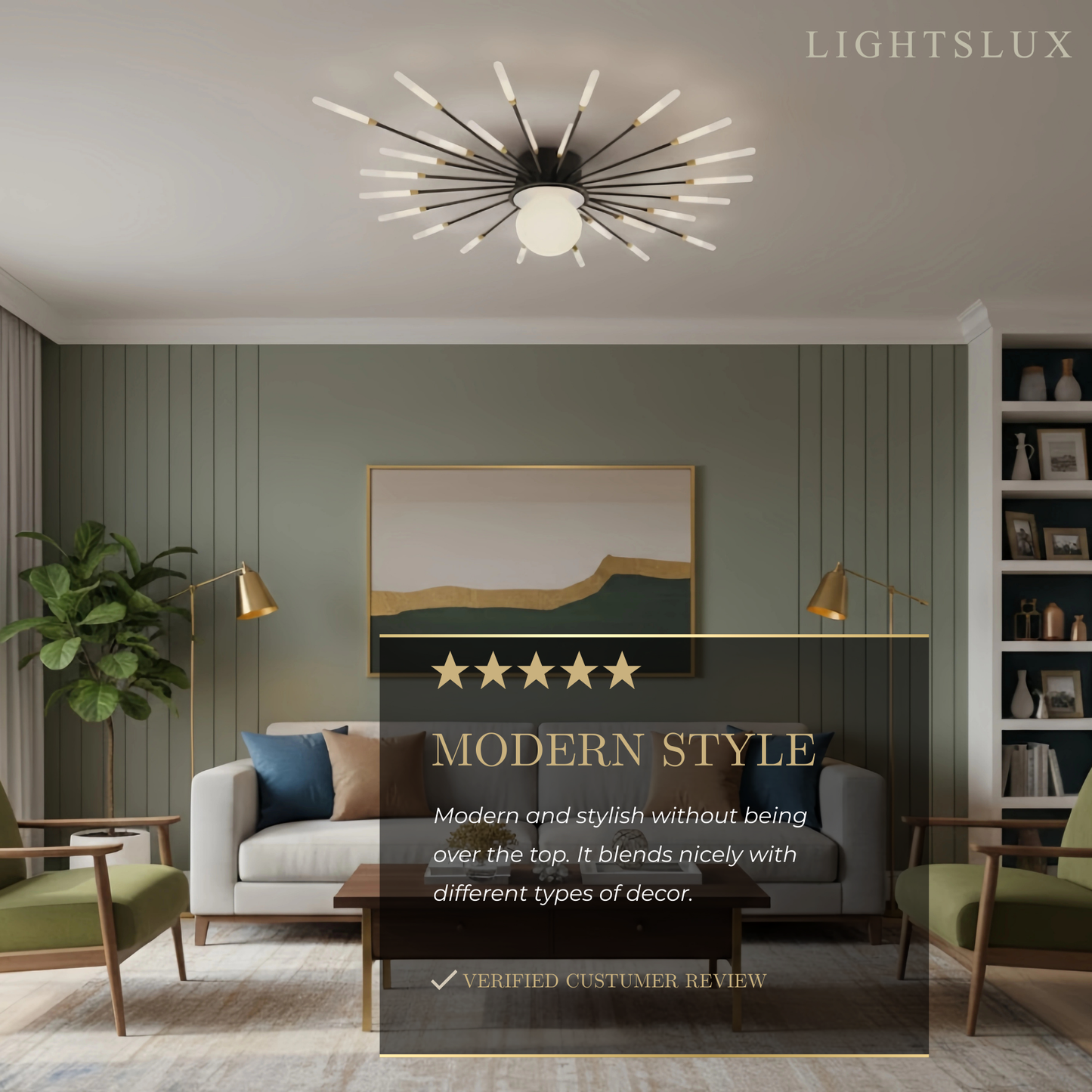 Nebula Modern Ceiling Light – Natural Curves Semi-Flush Mount Coastal Ambiance Ceiling Light