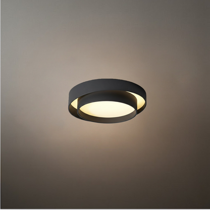 Contemporary Cylinder Ceiling Light — Matte Neutral LED for Living Room