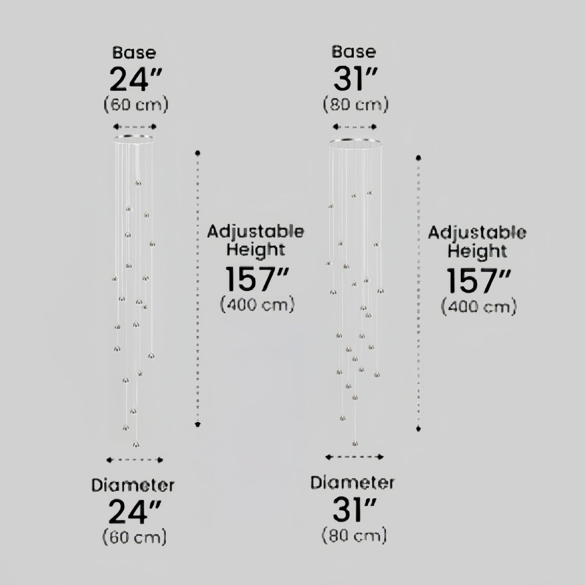 Excelis Royal Crystal Chandelier – Clear Sparkling Crystals with Warm Ambient Glow Living Room