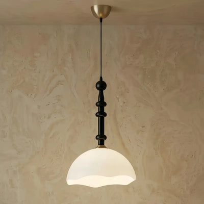 Vetro Retro Glass Pendant Light --Coffee Or White for Dining Room