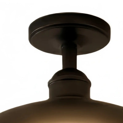 Irondale Industrial Waterproof Pendant Light -- Black/Brass Iron for Outdoor Wall