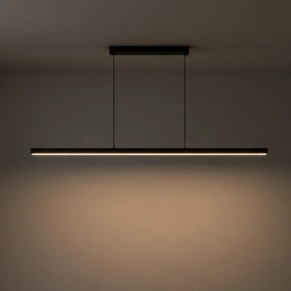 Arcato Minimalist Dimmable Linear Pendant Light – Black or White Acrylic for Dining Room