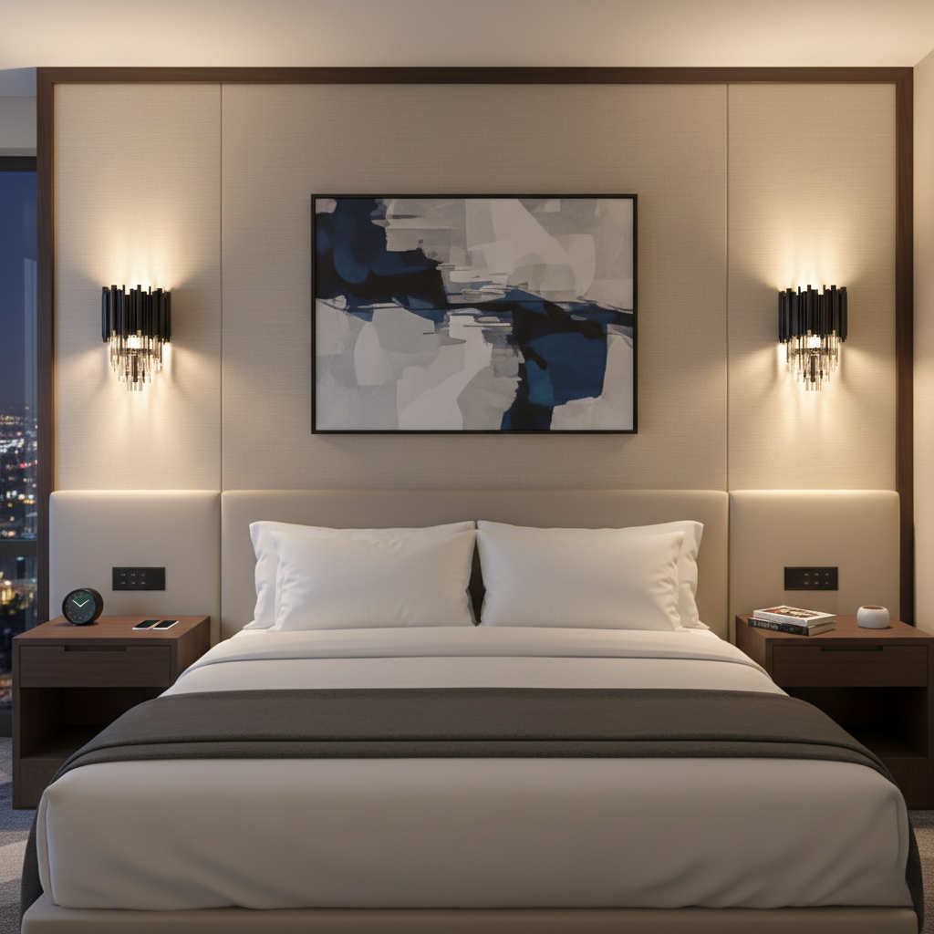 Excelis Luxury Obsidian Crystal Wall Sconce – Black Stainless Steel with Clear Crystals