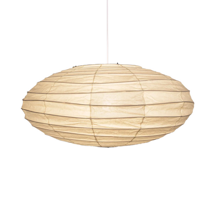 Japanese Washi Pendant Light — Mulberry Paper & Bamboo Frame for Dining Room