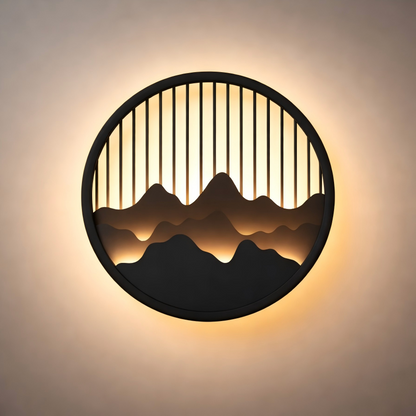 Lunara Modern Waterproof Wall Light – Circular Stainless Steel LED for Indoor/Outdoor