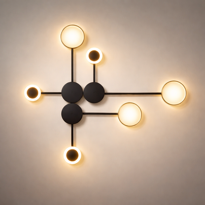 Minimalist Link Linear Node Wall Light – Glowing Dots for Modern Interiors