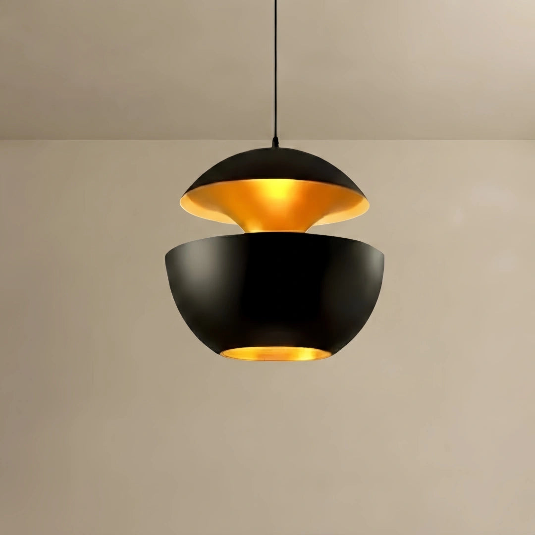 Irondale Modern Globular Pendant Light – Luxurious White/Black Metal for Kitchen Island