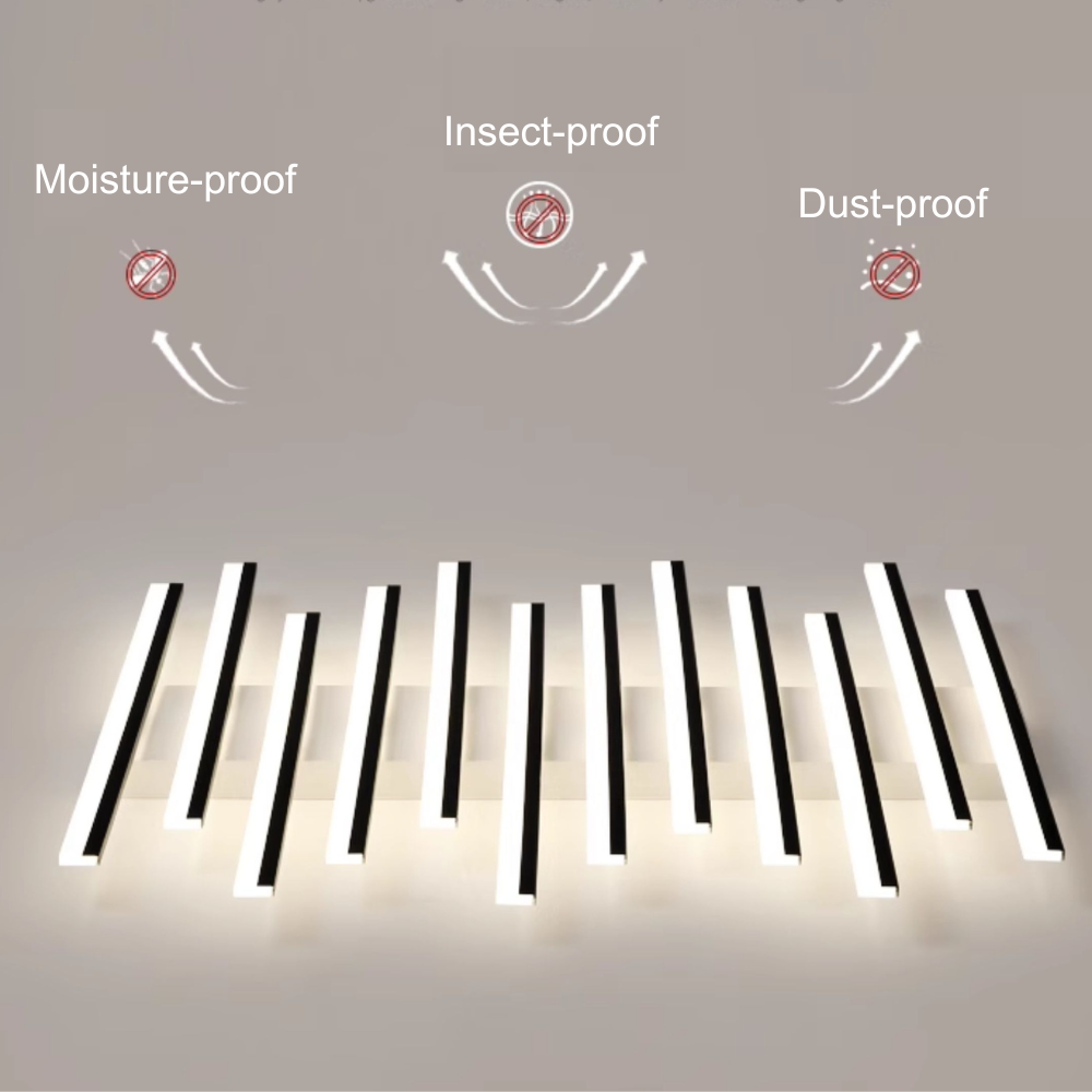 Minimalist Linear Flush Mount Light 