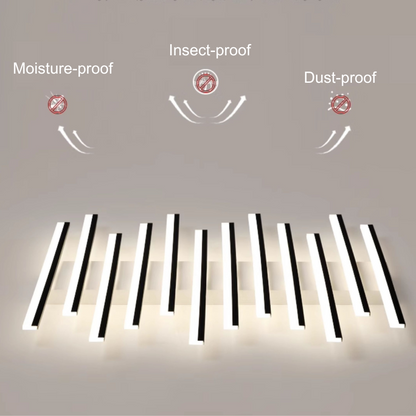 Minimalist Linear Flush Mount Light 