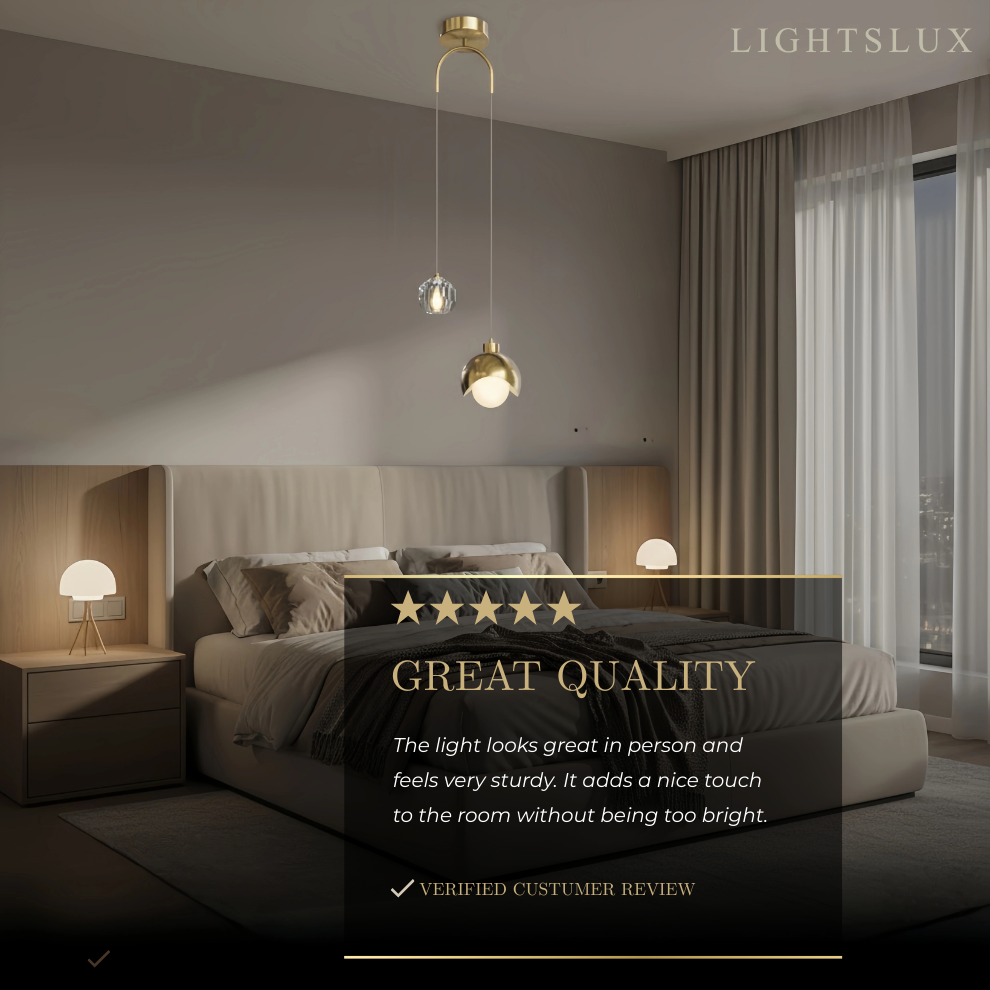 Arcato Modern Crystal Pendant Light for Dining Room/Living Room/Bedroom