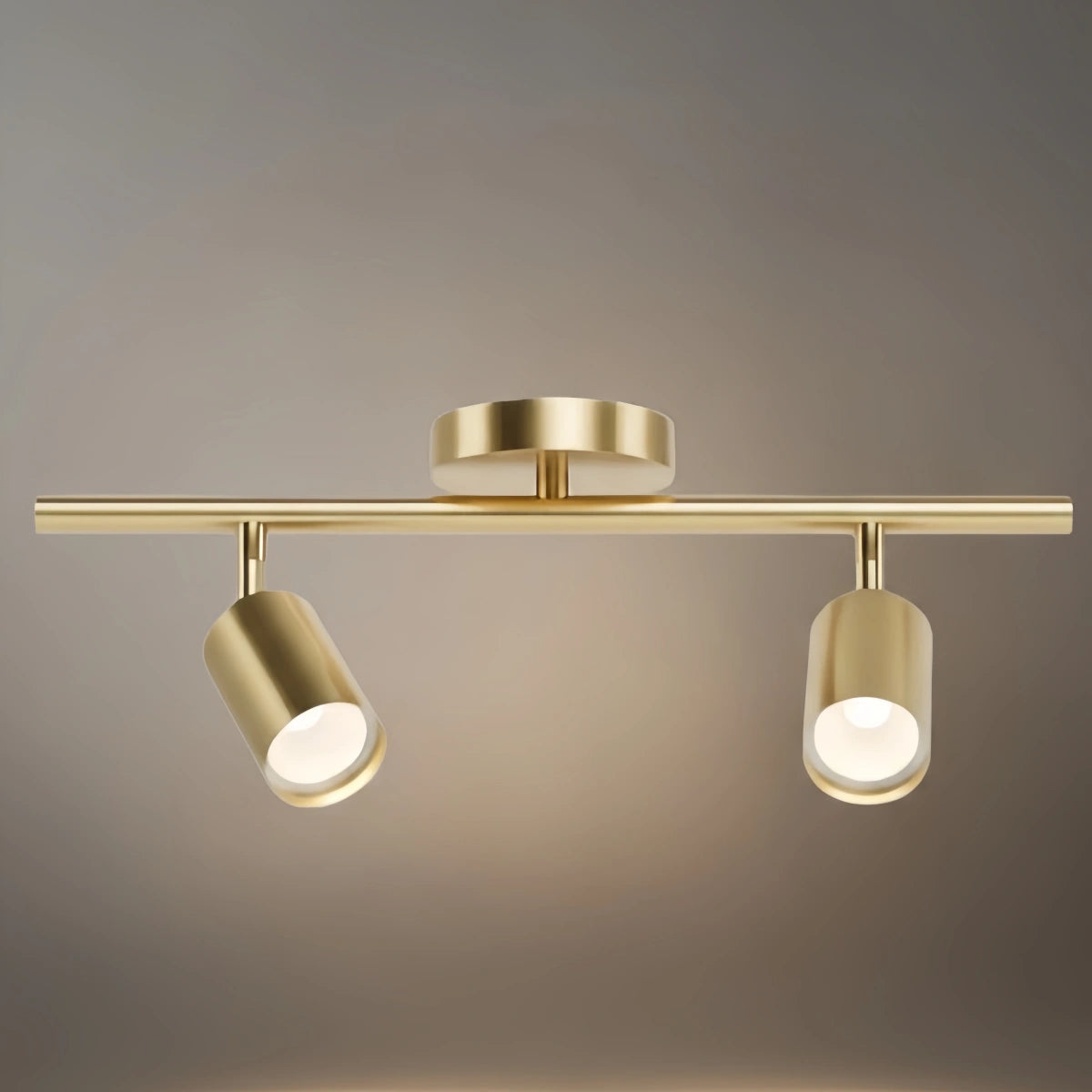 Arcato Minimalist Linear Track Light – Brushed Gold/Matte Black for Living/Study Room