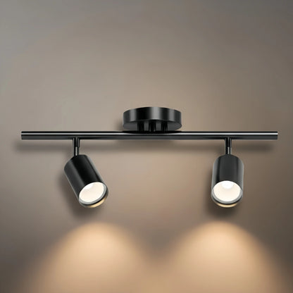 Arcato Minimalist Linear Track Light – Brushed Gold/Matte Black for Living/Study Room