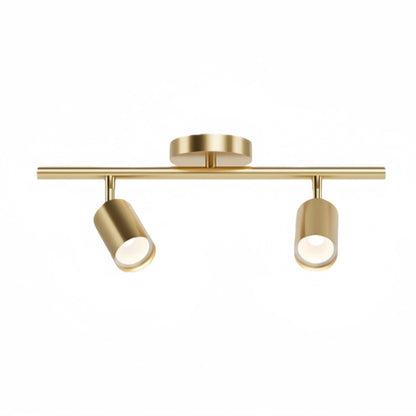 Arcato Minimalist Linear Track Light – Brushed Gold/Matte Black for Living/Study Room