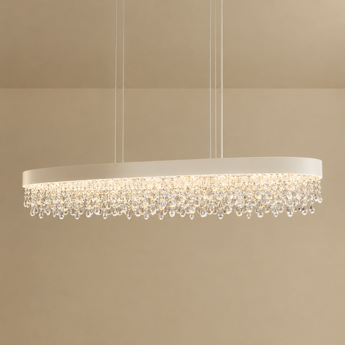 Lámpara Colgante Excelis Royal Crystal - Isla de Comedor/Cocina de 4 Colores