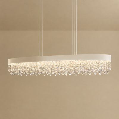 Lámpara Colgante Excelis Royal Crystal - Isla de Comedor/Cocina de 4 Colores