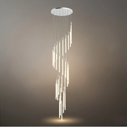 Nebula Multi-Tier Modern Chandelier - Waterfall Design for Staircases & High Ceilings