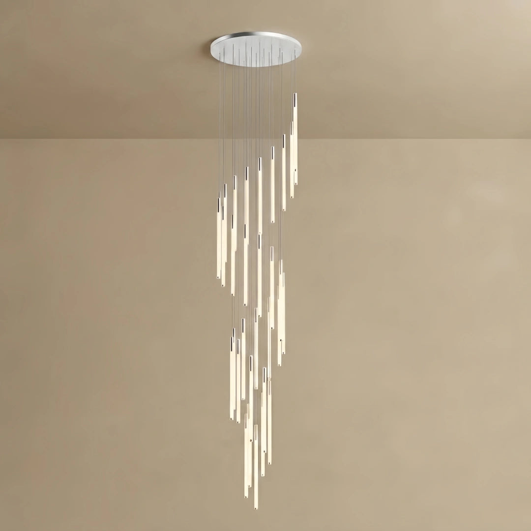 Nebula Multi-Tier Modern Chandelier - Waterfall Design for Staircases & High Ceilings