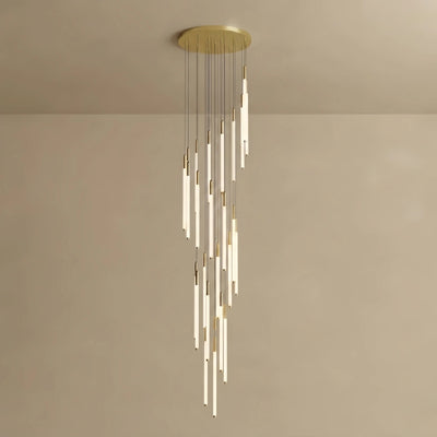 Nebula Multi-Tier Modern Chandelier - Waterfall Design for Staircases & High Ceilings
