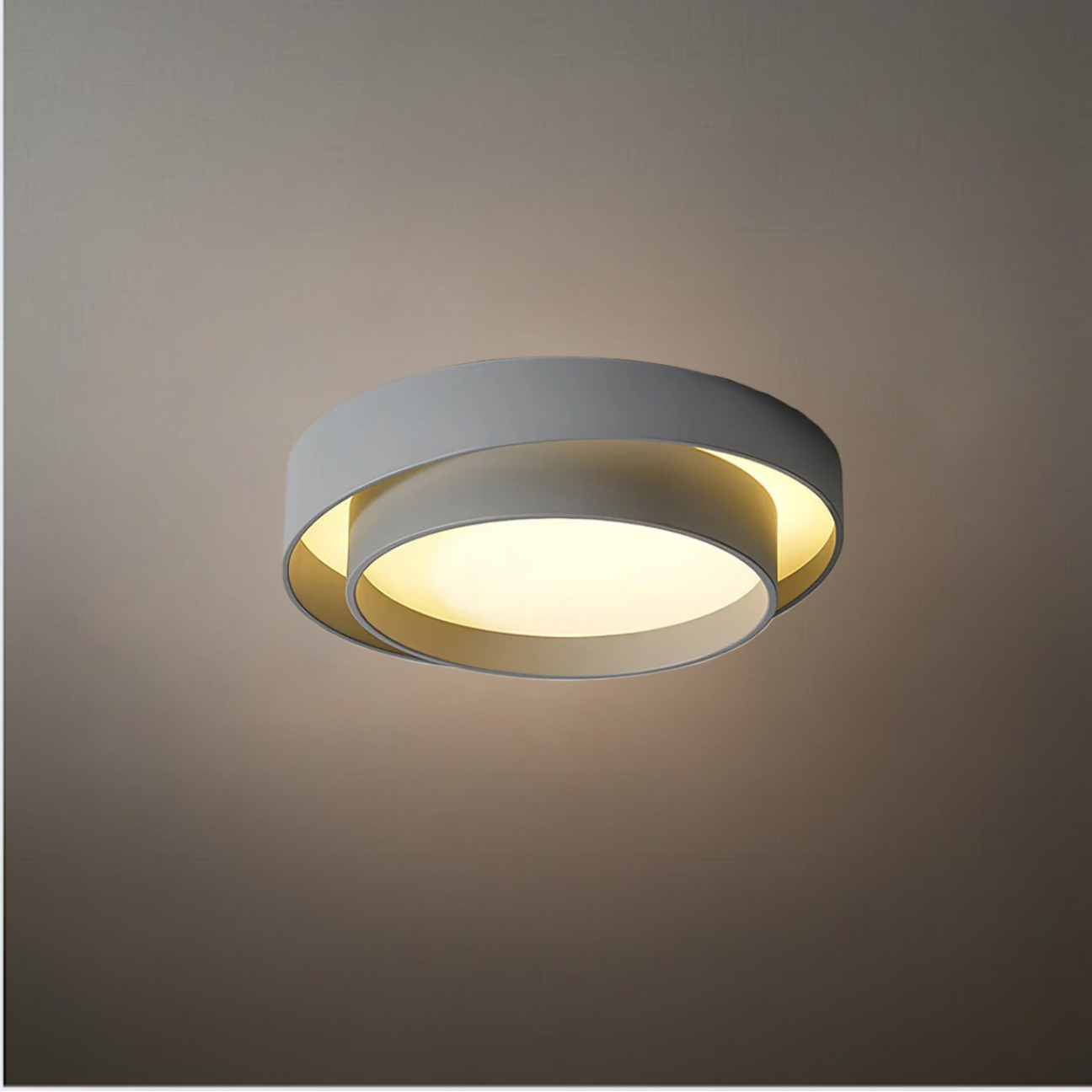 Contemporary Cylinder Ceiling Light — Matte Neutral LED for Living Room