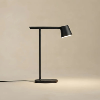 Minimalist Adjustable Table Lamp — Opal Acrylic for Study