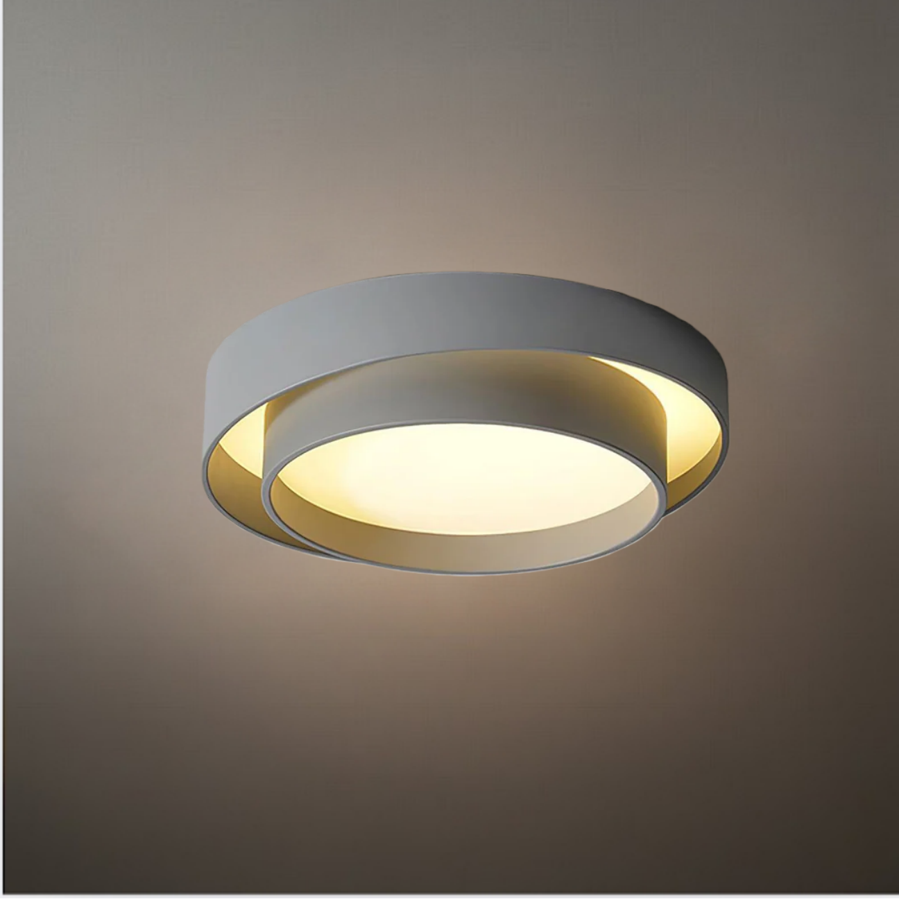 Contemporary Cylinder Ceiling Light — Matte Neutral LED for Living Room