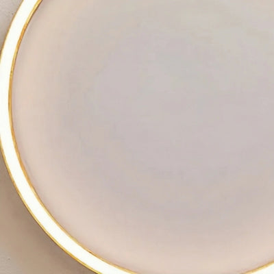 Lámpara de techo Zenno Minimalist Ring regulable de montaje empotrado – Madera y acrílico para dormitorio