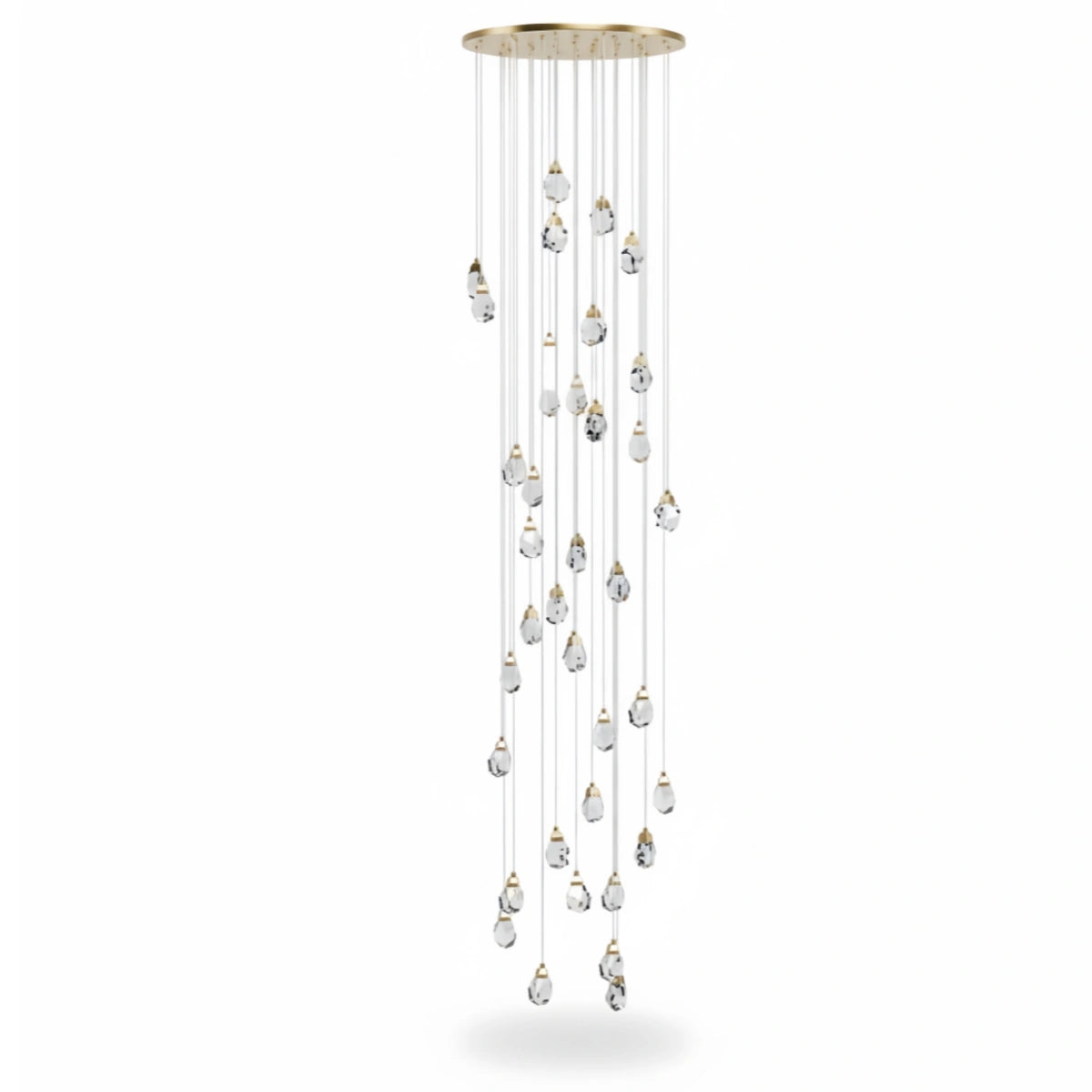 Luxury Crystal Chandelier - Shimmering Fixture for Dining Room & Grand Interiors