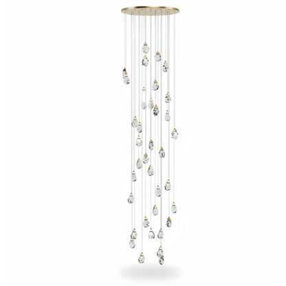 Luxury Crystal Chandelier - Shimmering Fixture for Dining Room & Grand Interiors