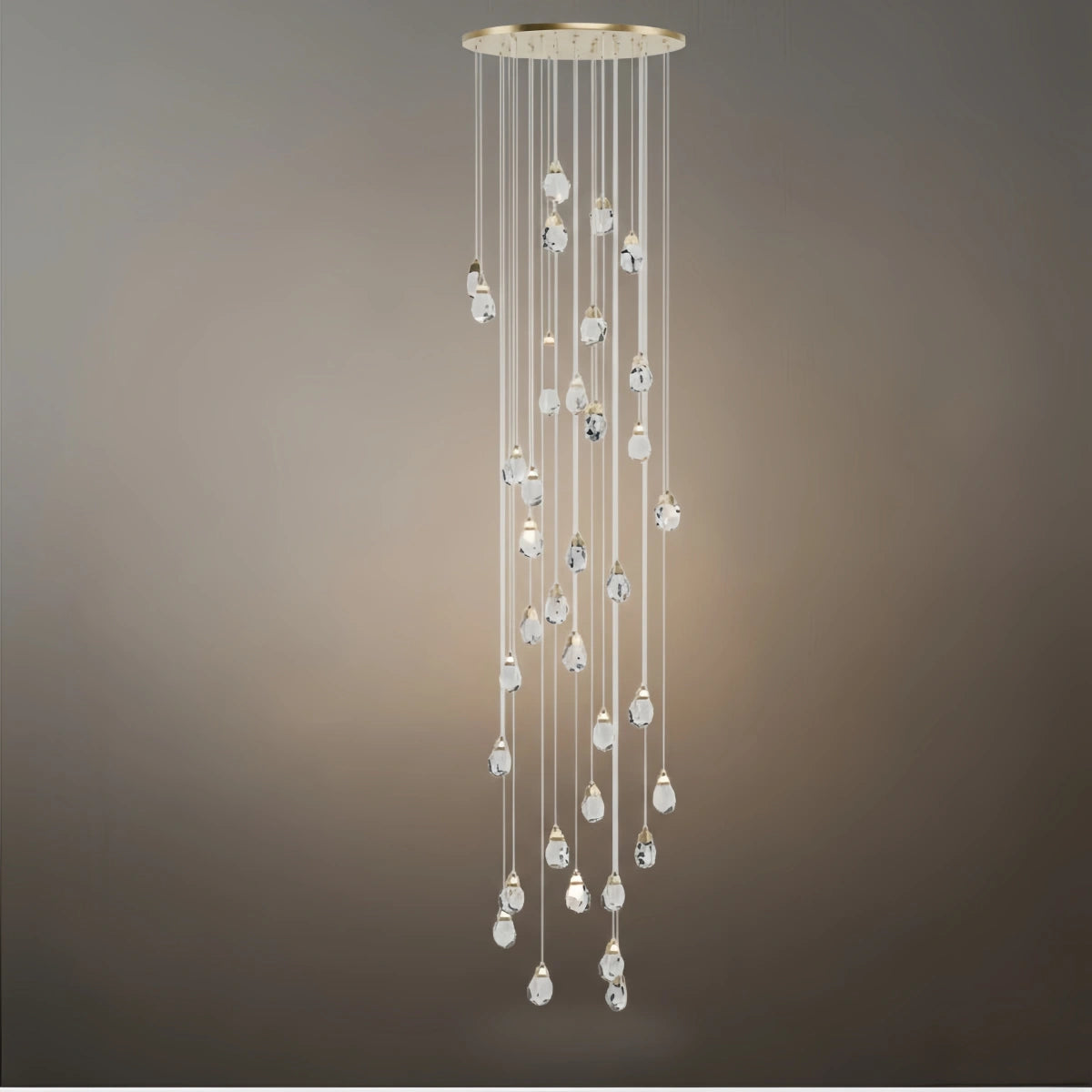 Luxury Crystal Chandelier - Shimmering Fixture for Dining Room & Grand Interiors