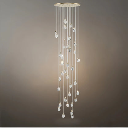 Luxury Crystal Chandelier - Shimmering Fixture for Dining Room & Grand Interiors
