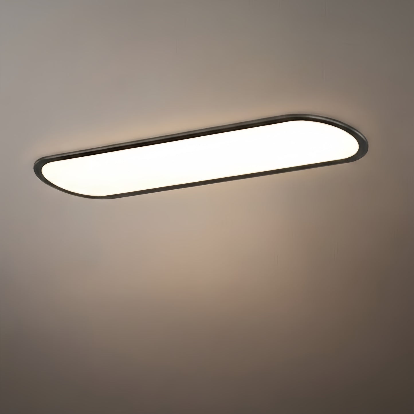 Arcato Minimalist White/Black LED Flush Mount Ceiling Light Living Room