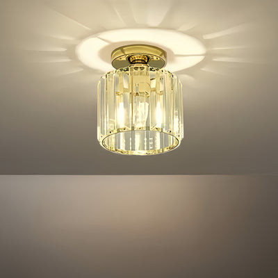 Lámpara de techo moderna Vetro con diseño de metal/cristal en negro/dorado/plateado para dormitorio
