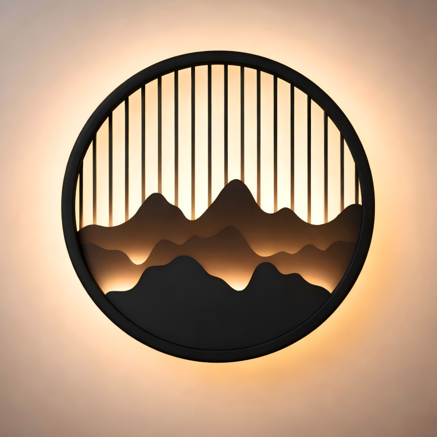 Lunara Modern Waterproof Wall Light – Circular Stainless Steel LED for Indoor/Outdoor