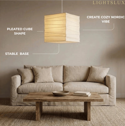 Zenno Wabi-sabi  Lantern Pendant Light——Ambient Light For Dining & Study