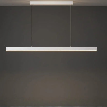 Arcato Minimalist Dimmable Linear Pendant Light – Black or White Acrylic for Dining Room