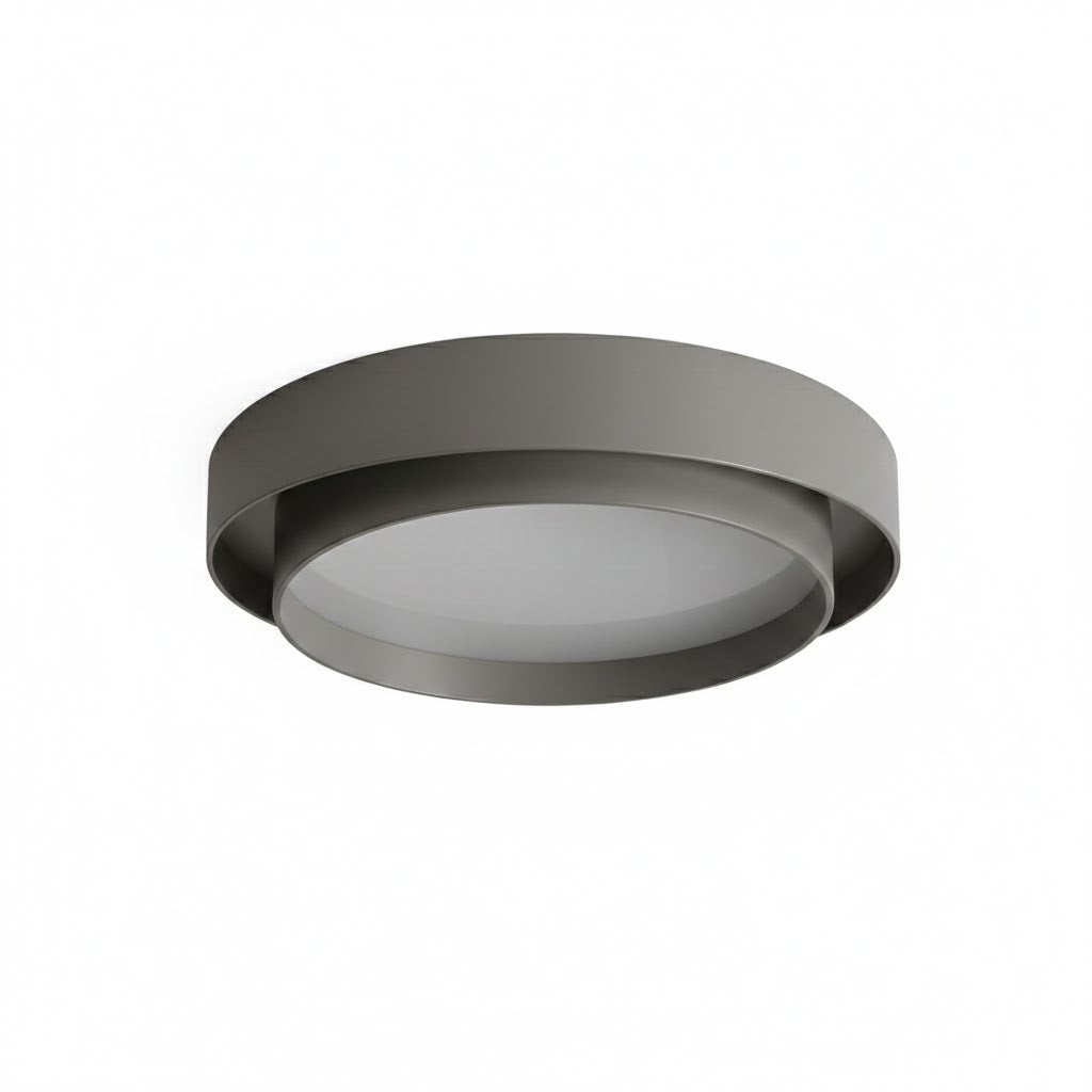 Contemporary Cylinder Ceiling Light — Matte Neutral LED for Living Room
