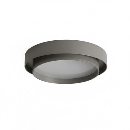 Contemporary Cylinder Ceiling Light — Matte Neutral LED for Living Room