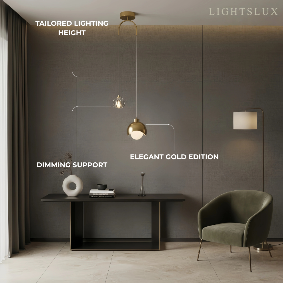 Arcato Modern Crystal Pendant Light for Dining Room/Living Room/Bedroom