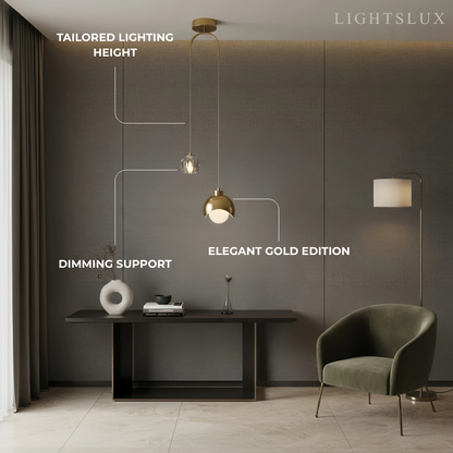 Arcato Modern Crystal Pendant Light for Dining Room/Living Room/Bedroom