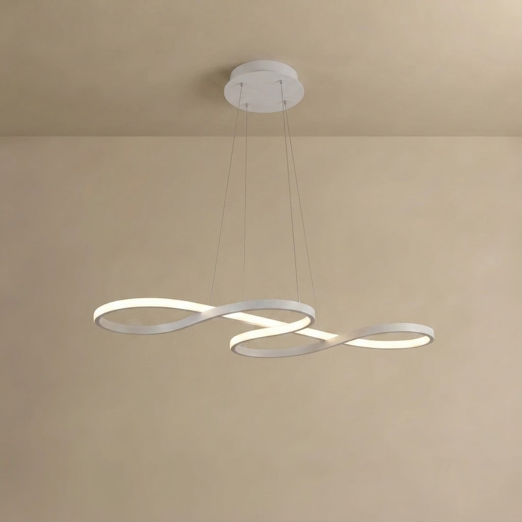 Velora Modern Cross Pendant Light – White /Black or Gold Metal/Acrylic for Dining Room