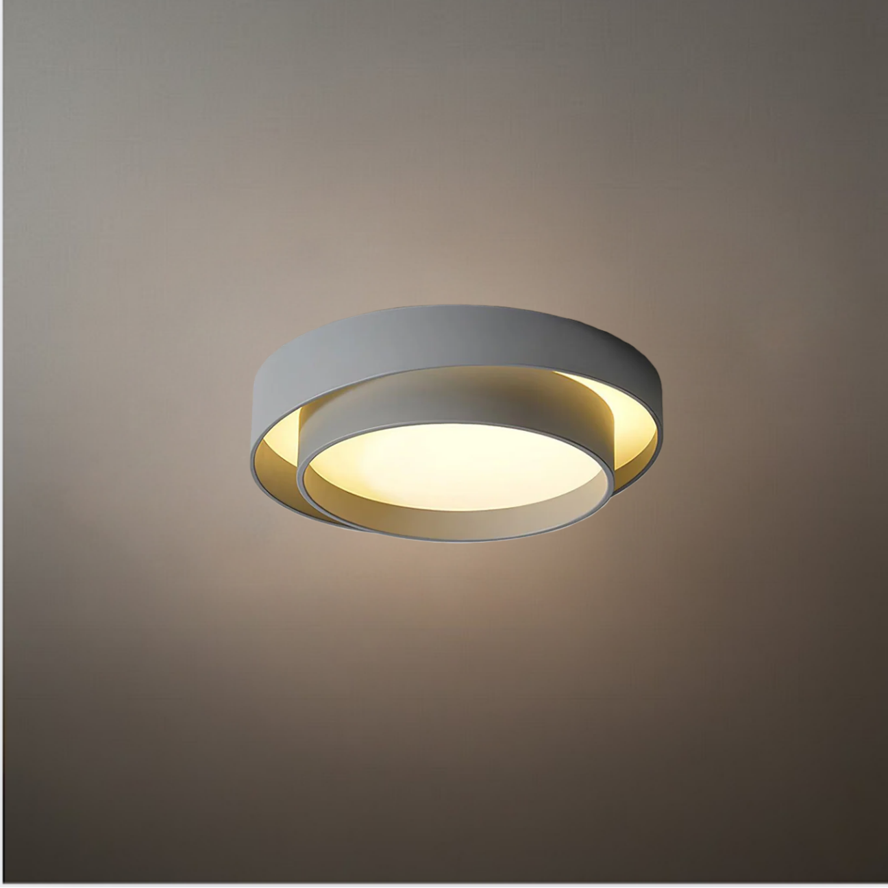 Contemporary Cylinder Ceiling Light — Matte Neutral LED for Living Room